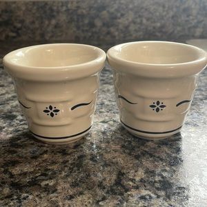 Longaberger Woven Traditions Classic Blue Votives